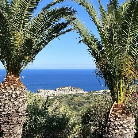 Quattrocchi - Giardino E Terrazzi Con Vista Panoramica Sul Mare, Etna E Vulcano リーパリ