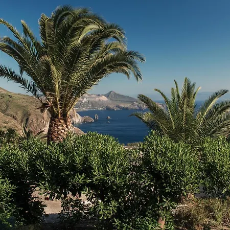 Quattrocchi - Giardino E Terrazzi Con Vista Panoramica Sul Mare, Etna E Vulcano 펜션